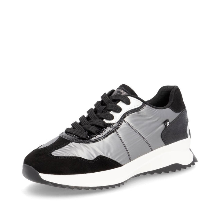 W1306-42 LADIES GREY COMBINATION SHOES