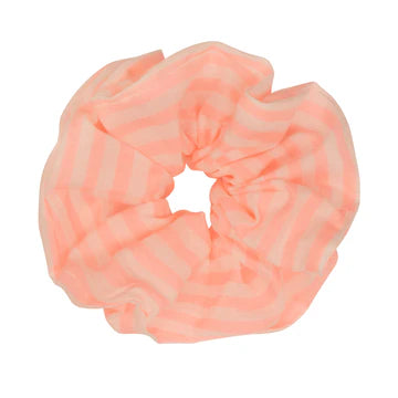 GIANT STRIPED  SCRUNCHIE PINK