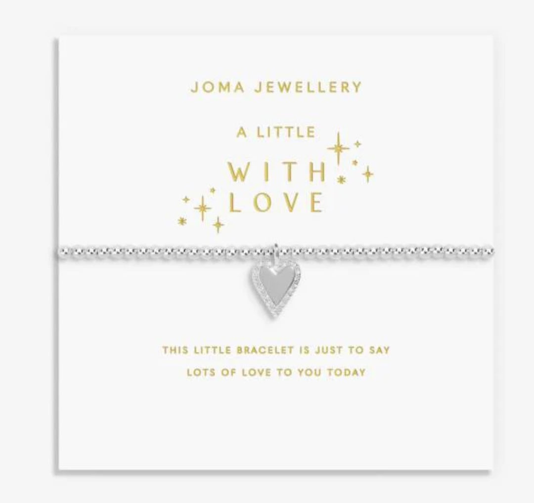 A LITTLE WITH LOVE SILVER PLATED BRACELET