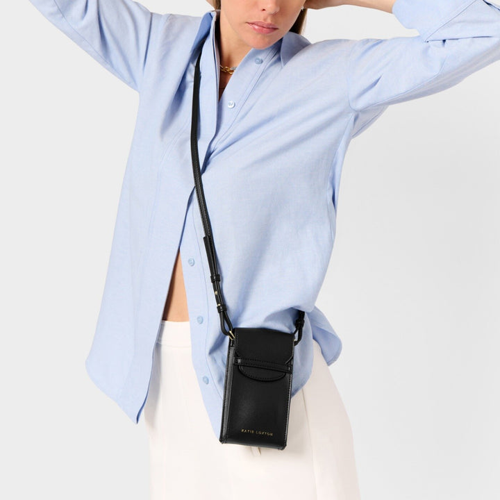 CECE PHONE CROSSBODY BAG BLACK