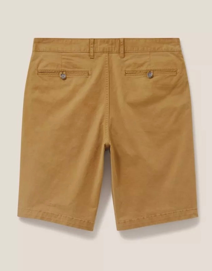 MID BROWN SUTTON ORGANIC CHINO SHORT