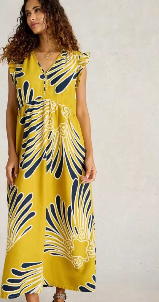LORNA LINEN BLEND MAXI DRESS