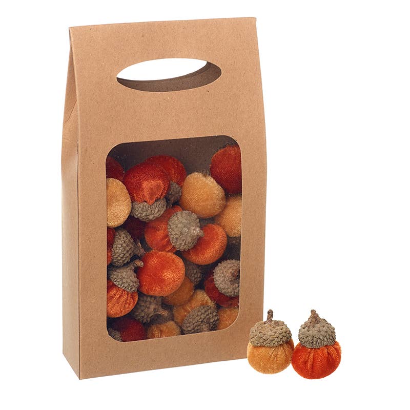SET OF VELVET ACORNS
