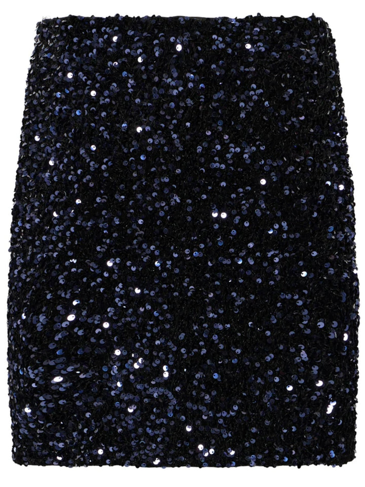 PAILLET SKIRT EVENING BLUE SEQUIN MIX