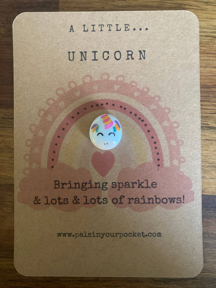 Unicorn Princess Party Charms With Glitter Decor