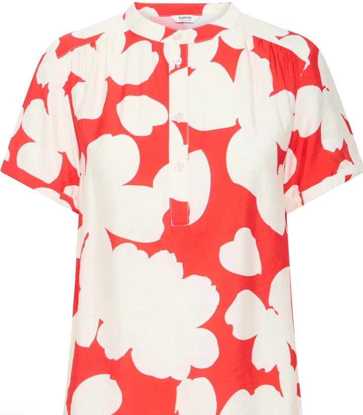 IBINE SS SHIRT FLAME FLOWER MIX