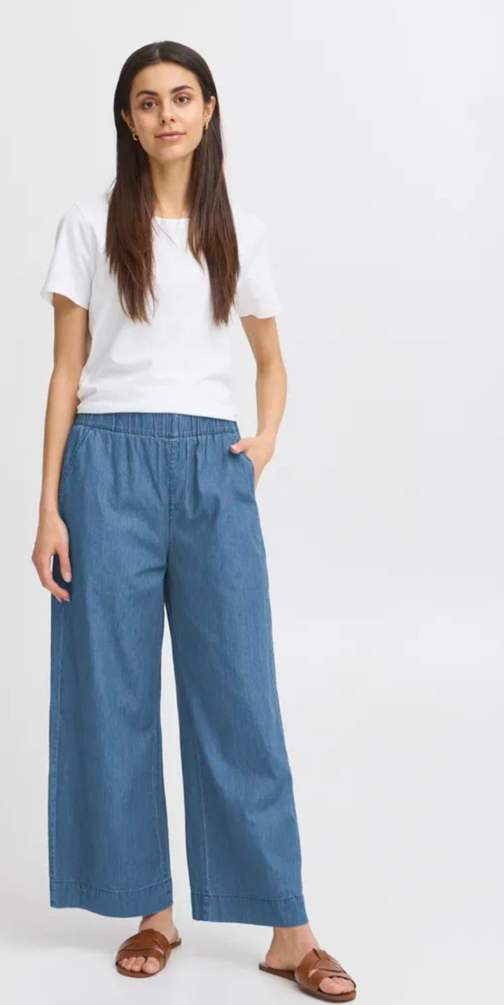 CLEAR BLUE DENIM KINDRA TROUSER 2