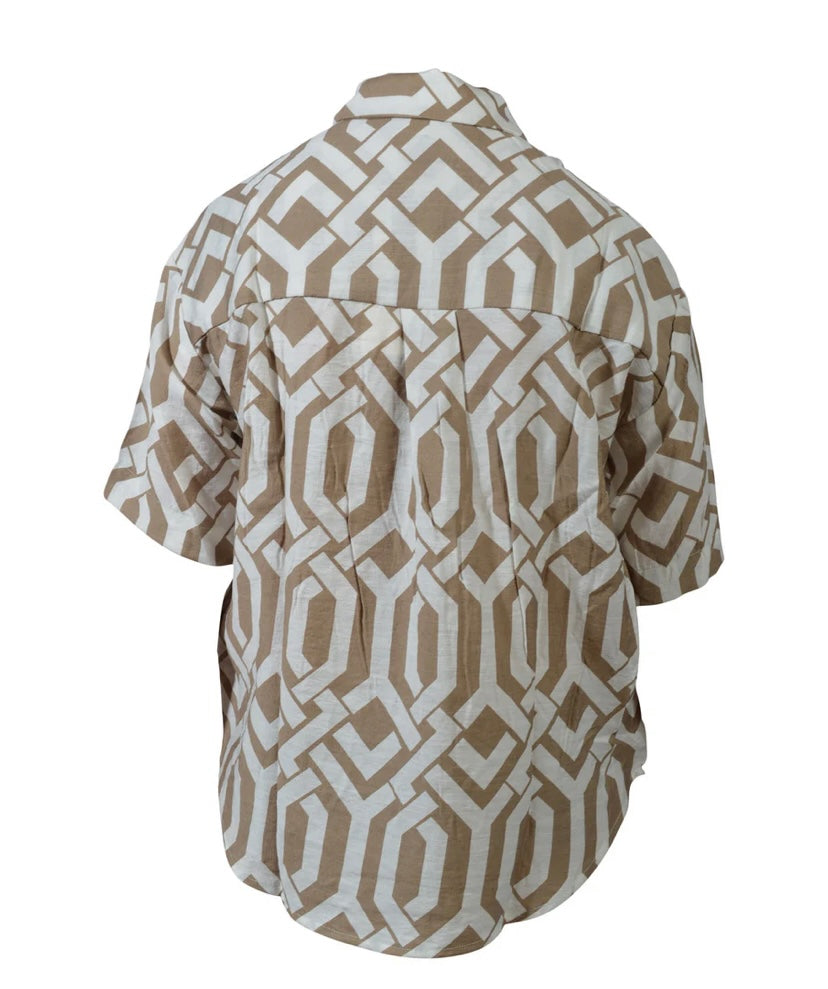 ARIANA SHIRT SILVER MINK MIX
