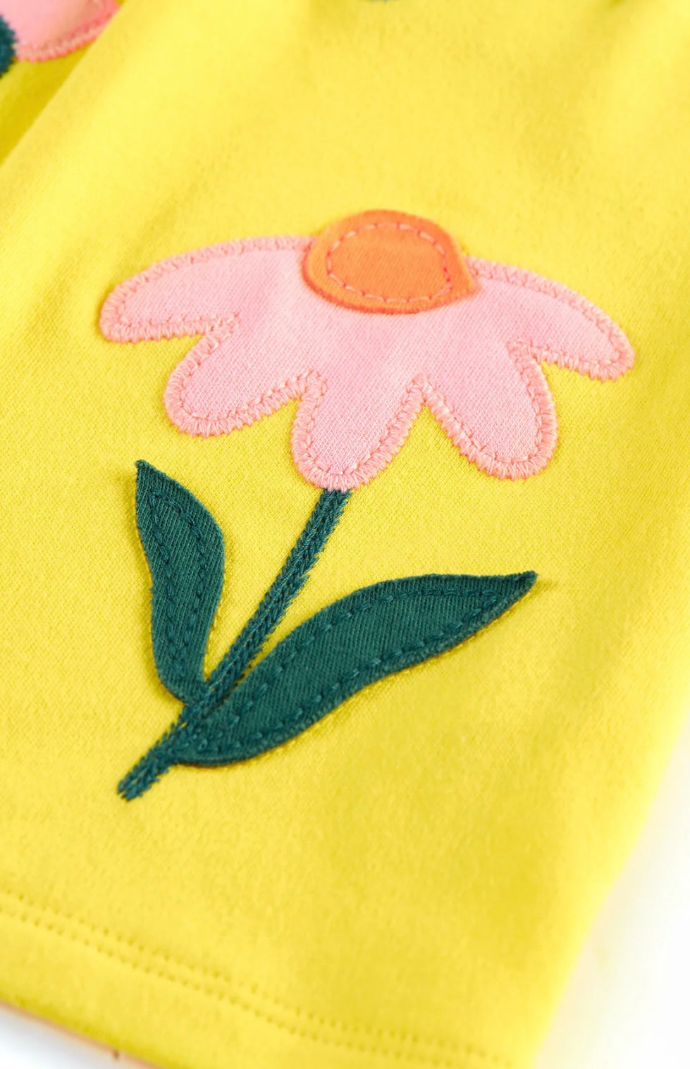 LITTLE LAYLA BANANA/ECHINACEA DRESS