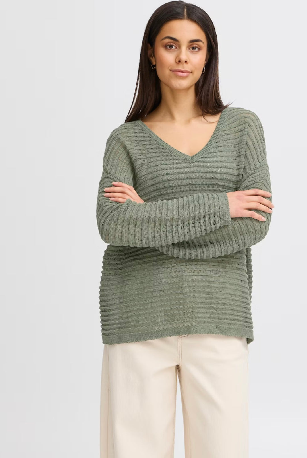 FLORZIA PULLOVER AGAVE GREEN