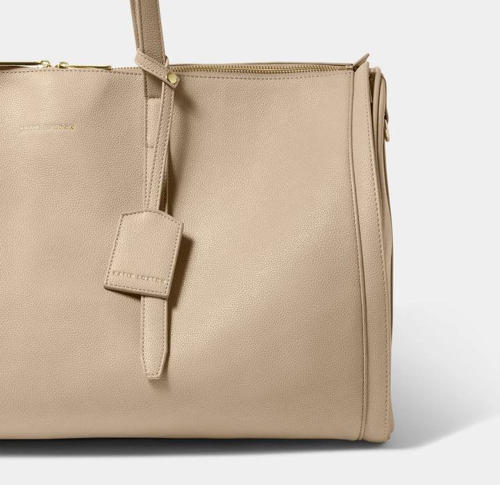 FOLD OUT GARMENT TAUPE WEEKEND BAG