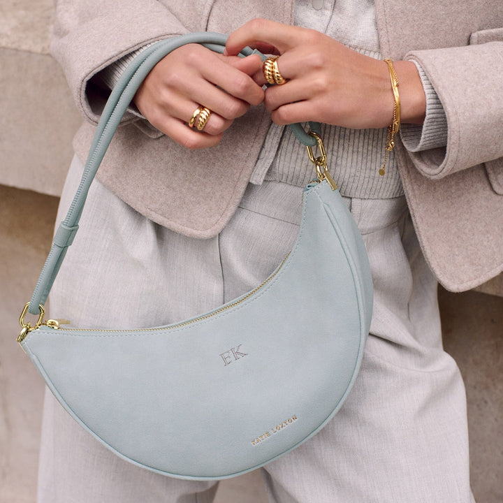 ASHA SLING BAG BLUE MIST SUEDETTE