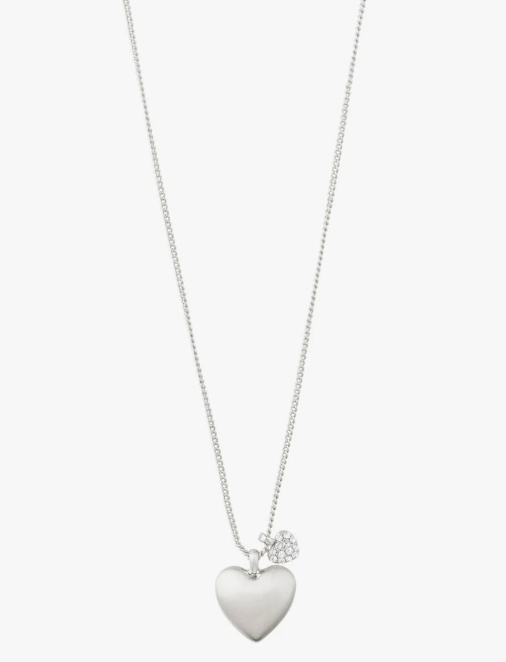 SOPHIA HEART PENDANT NECKLACE SILVER PLATED