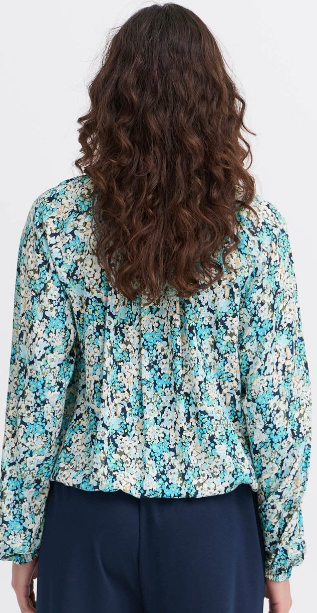 BACHELOR BLUE MIX LALU BLOUSE