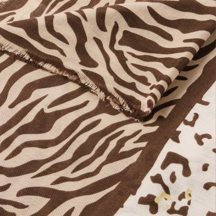 PRINTED FOIL SCARF ANIMAL CHOCOLATE