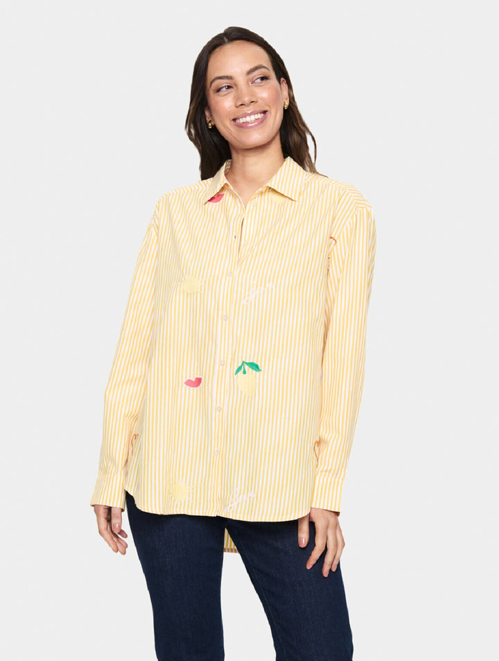 ZYTTA SHIRT LEMON ICE STRIPE