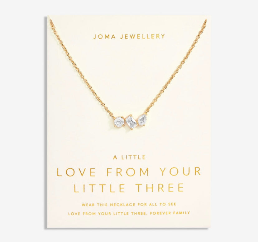 A LITTLE LOVE FROM YOUR LITTLE THREE NECKLACE