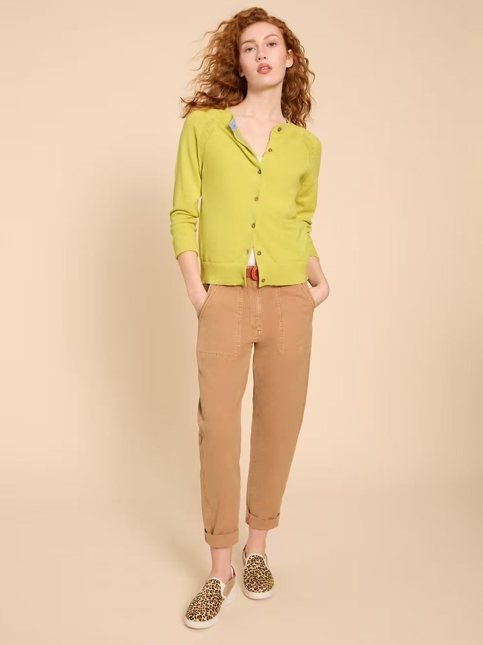 LULU CARDI BRIGHT YELLOW