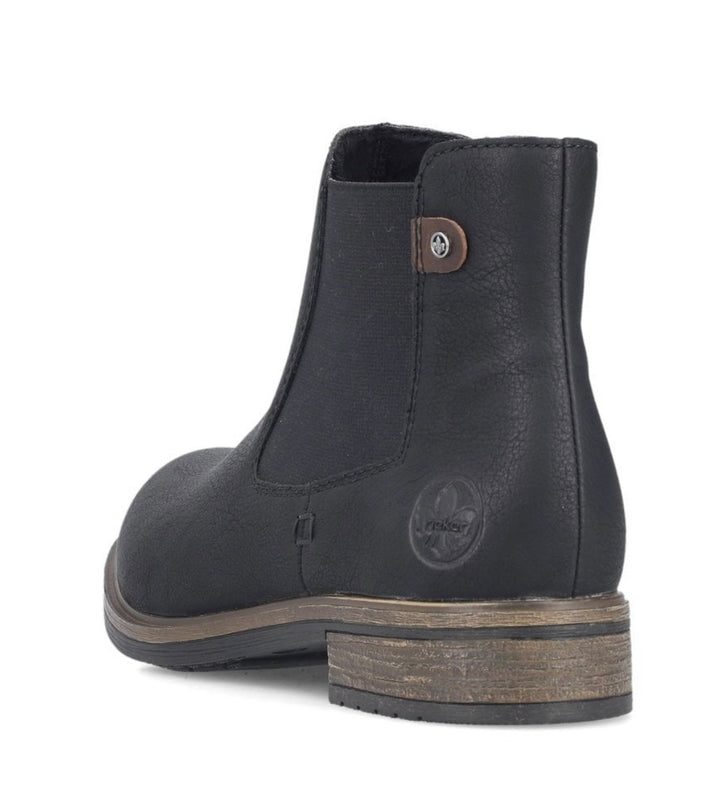 72254-00 LADIES BLACK MID HEIGHT BOOTS