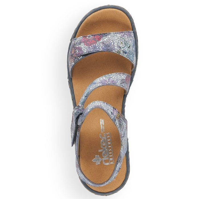 MULTI VELCRO DOUBLE STRAP SANDALS