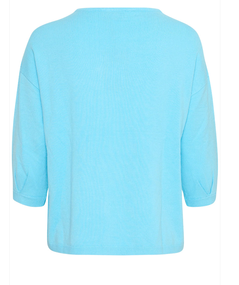 BACHELOR BUTTON CLIA KNIT TOP