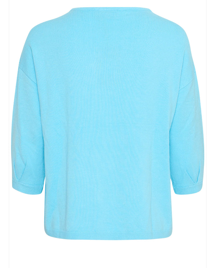 BACHELOR BUTTON CLIA KNIT TOP