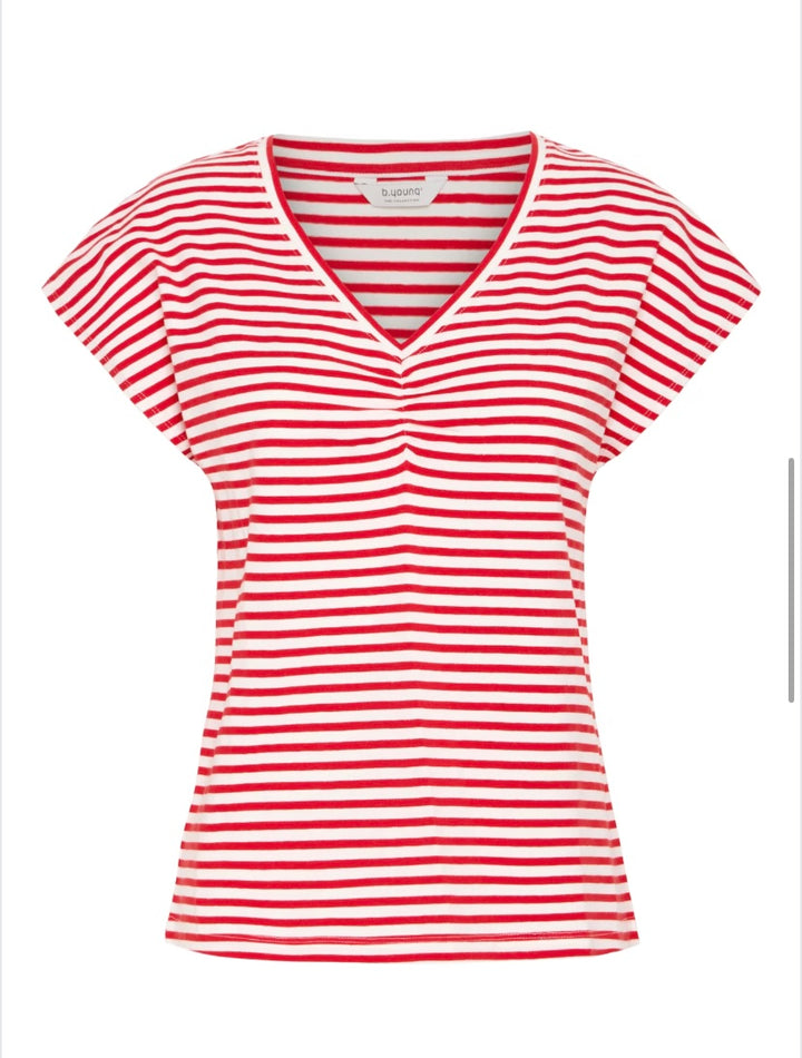 PANDINNA VNECK T-SHIRT PANDINNA FLAME STRIPE MIX