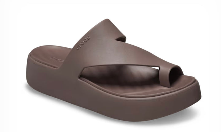 GETAWAY PLATFORM TOE LOOP TRUFFLE