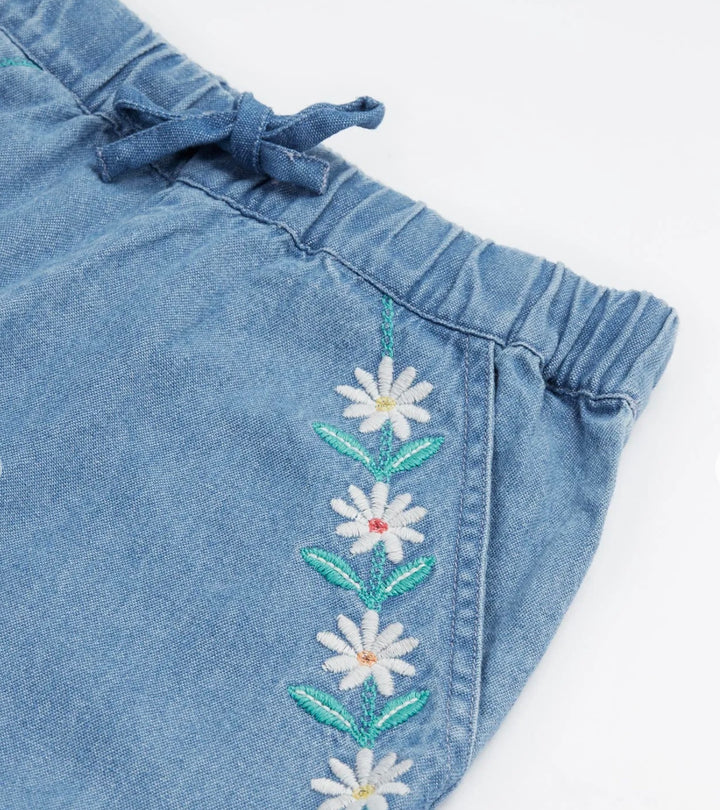 ELEANOR DENIM CULOTTES, DENIM/FLOWERS