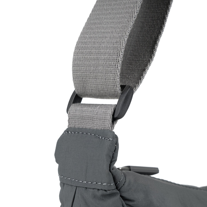 FARRINGDON TASLON CHARCOAL RECYCLED NYLON CROSSBODY BAG