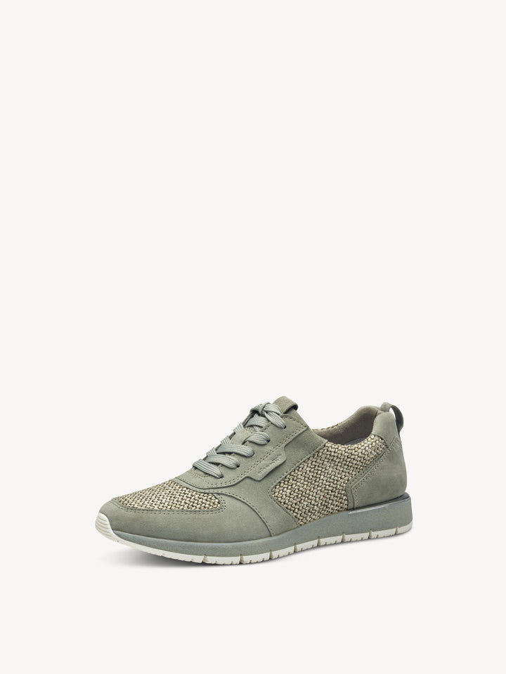 SAGE MIX LEATHER TRAINER