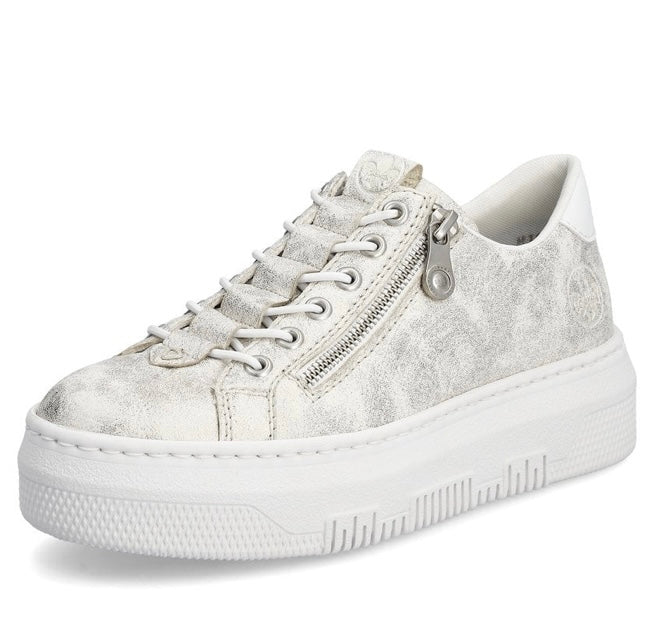 M1953-60 LADIES SHOES BEIGE COMBINATION SEITL. ANFLECHTER