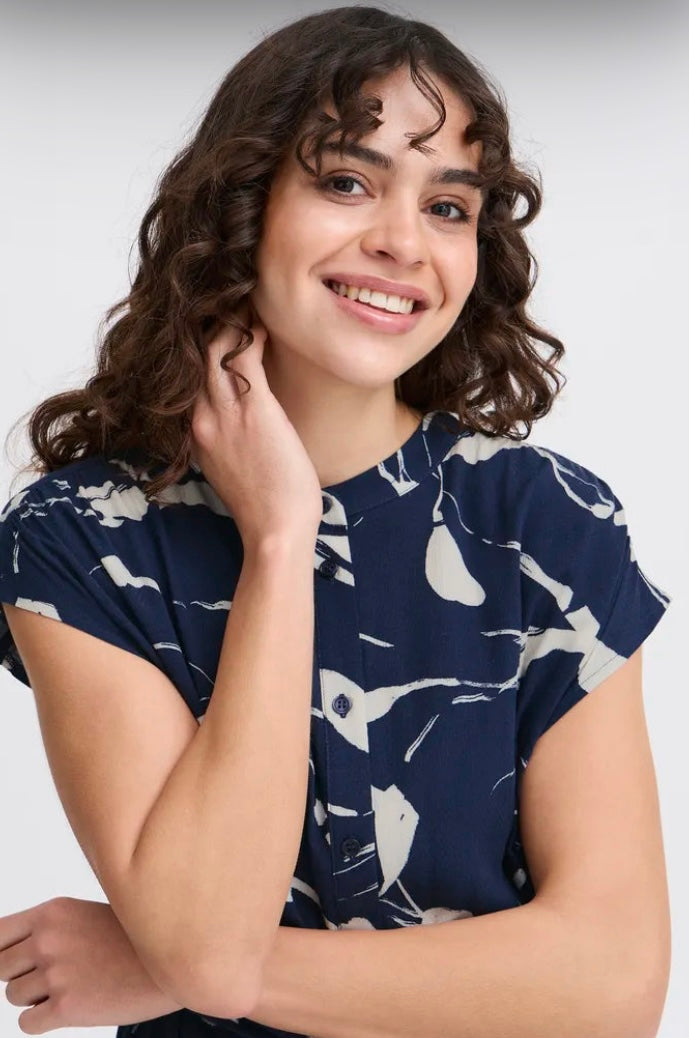 LALU DRESS NAVY BLAZER MIX