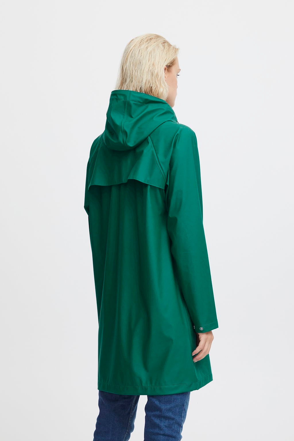 CADMIUM GREEN TAZI RAINCOAT