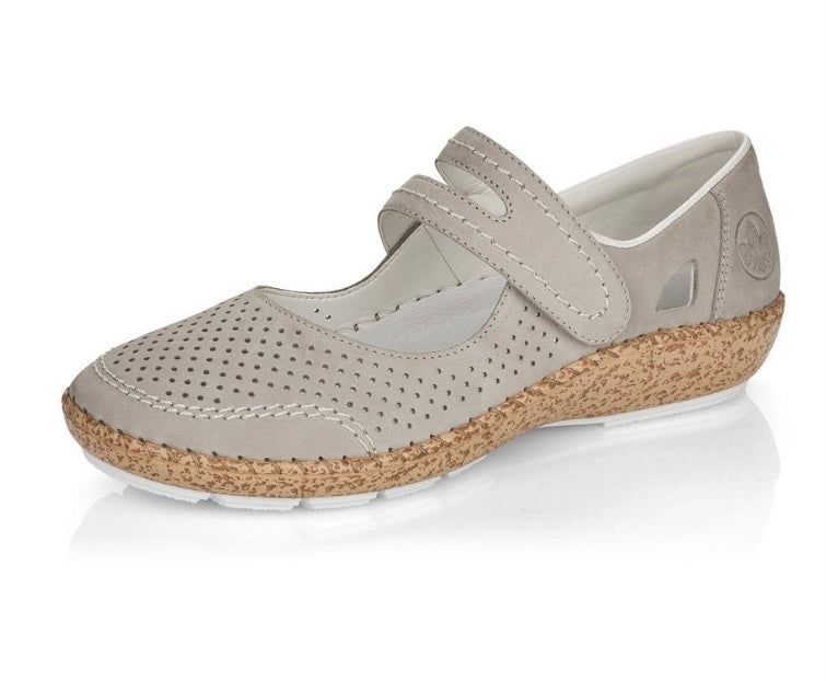 44885-40 LADIES SHOES GREY SEITL. ANFLECHTER