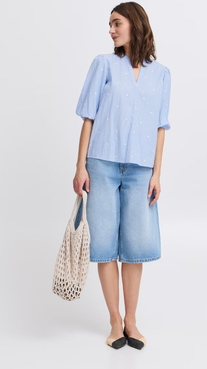 ISANI BLOUSE BLUE HORIZON MIX