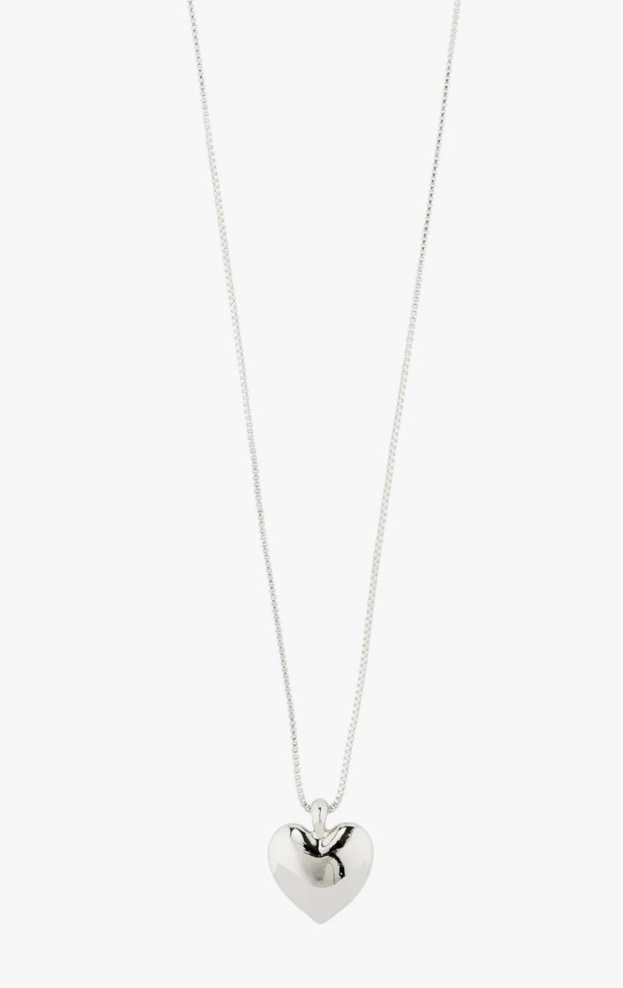SOPHIA HEART NECKLACE SILVER PLATED