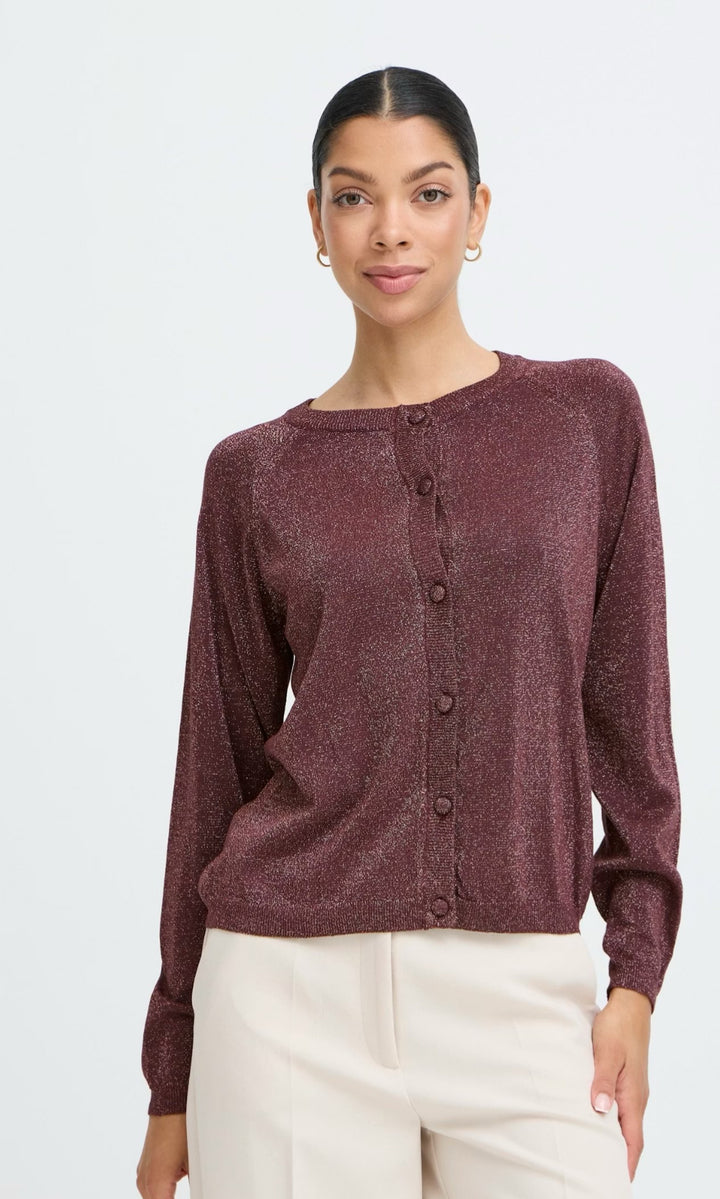 MOBBE LS CARDIGAN FUDGE