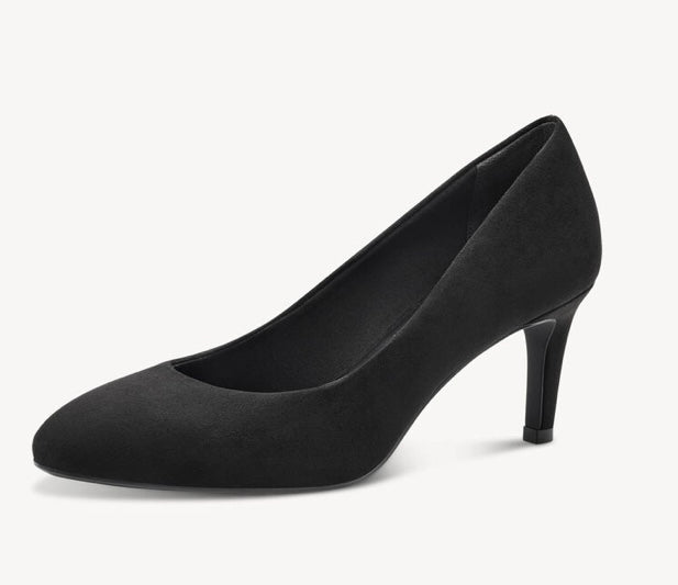 BLACK HEELD COURT SHOE