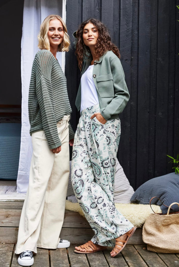 FLORZIA PULLOVER AGAVE GREEN
