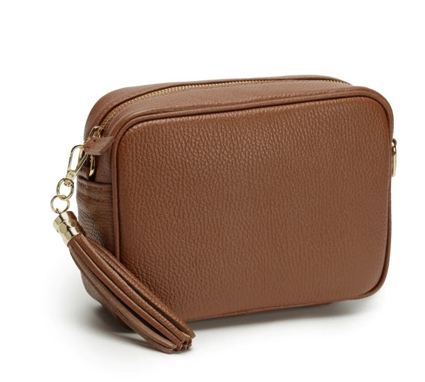 DARK TAN CROSSBODY BAG