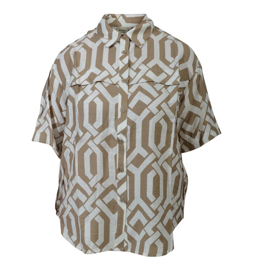 ARIANA SHIRT SILVER MINK MIX