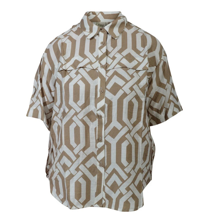 ARIANA SHIRT SILVER MINK MIX