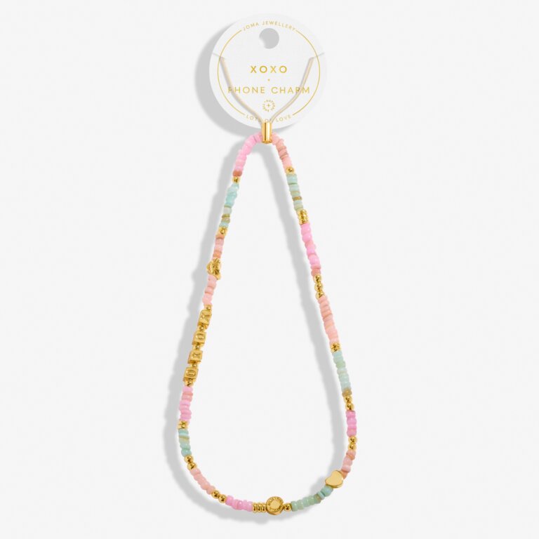 HAPPY LITTLE MOMENTS PHONE CHARMS XOXO GOLD PLATED