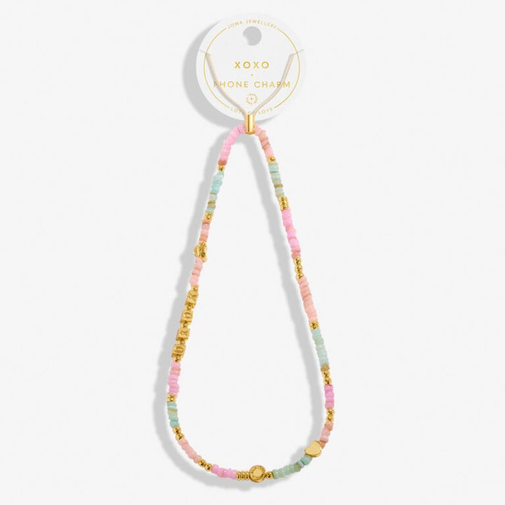 HAPPY LITTLE MOMENTS PHONE CHARMS XOXO GOLD PLATED