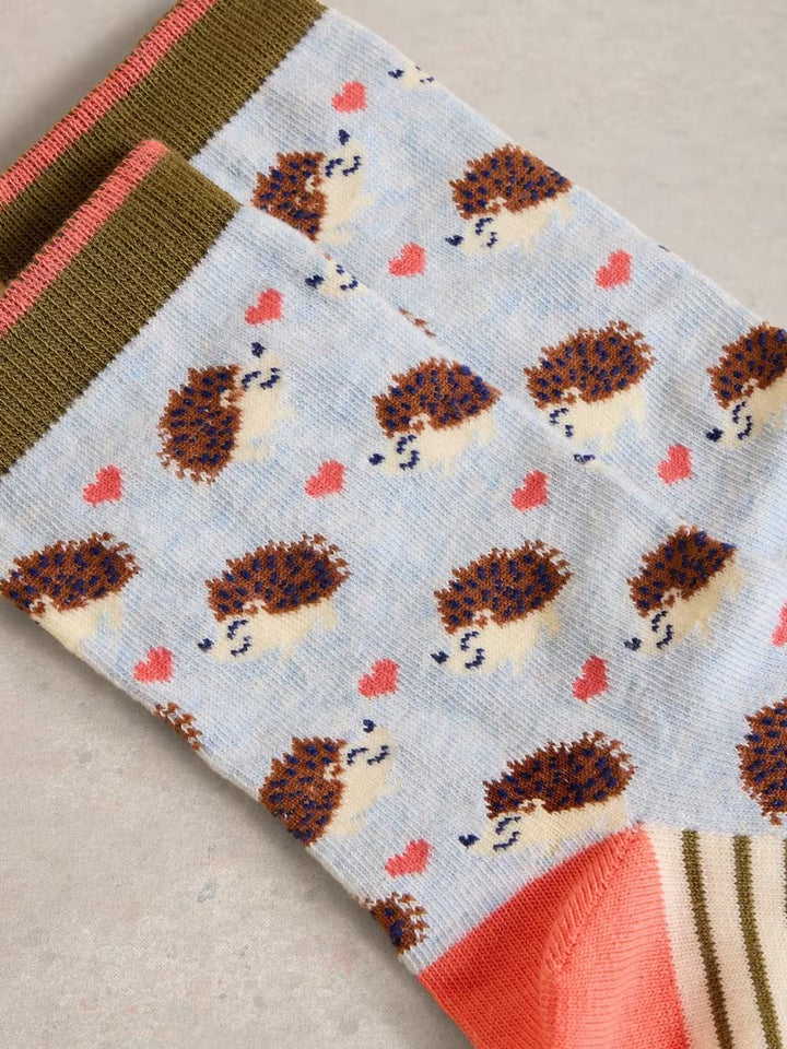HEDGEHOG ANKLE SOCKS SIZE 3-5