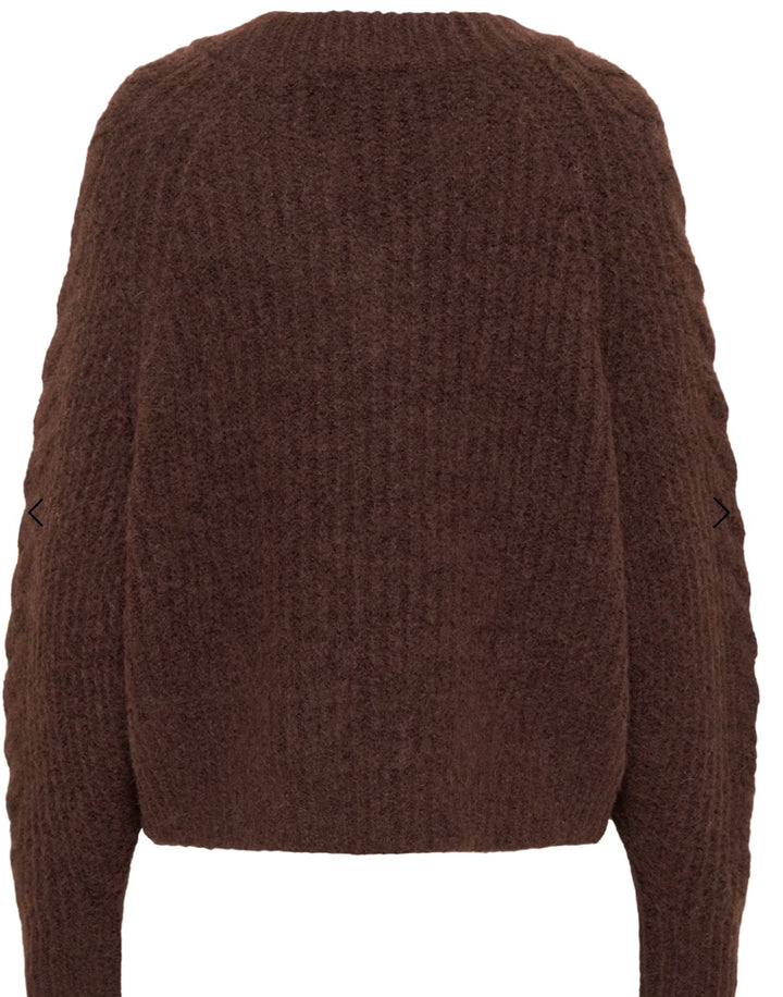 MANDA SZ PULLOVER FONDUE FUDGE MELANGE