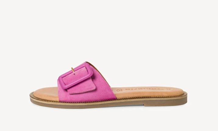 PINK LEATHER MULE