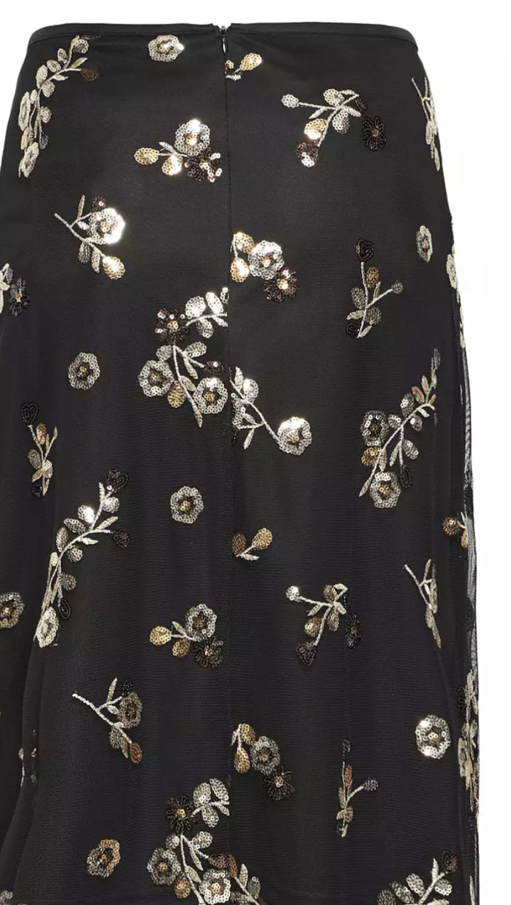 RENAZ PENCIL SKIRT METEORITE AOP