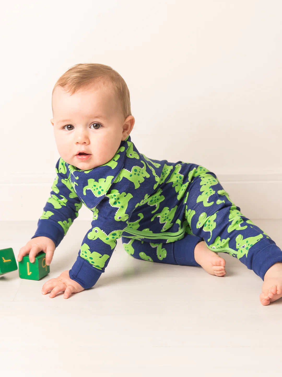 MAPLE THE DINOSAUR ZIP UP ROMPER